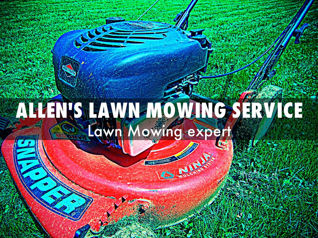 Allen�s LAWN MOWING service by mujic20827